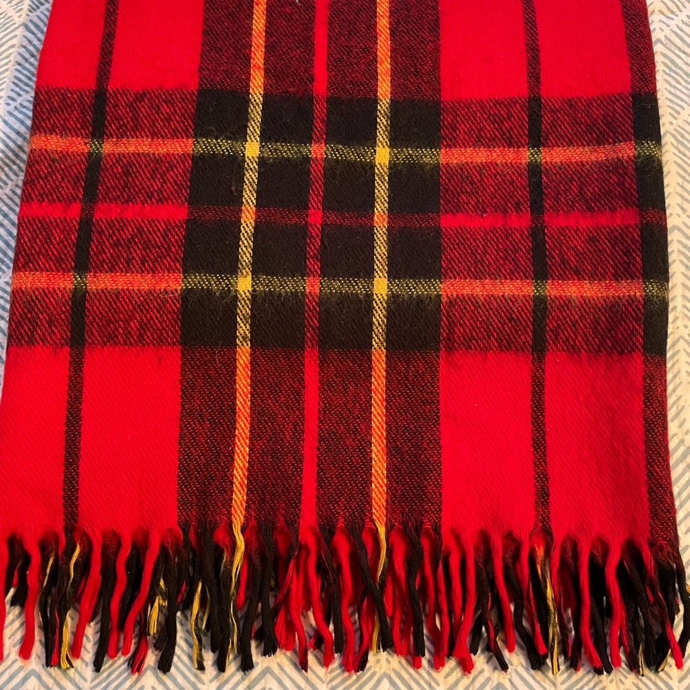 Red Plaid Throw